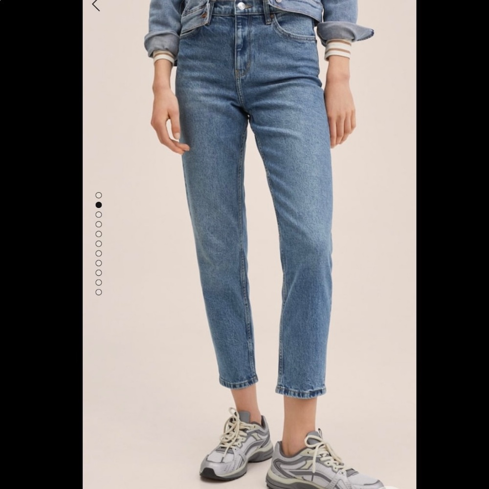 MANGO stretch mom jeans